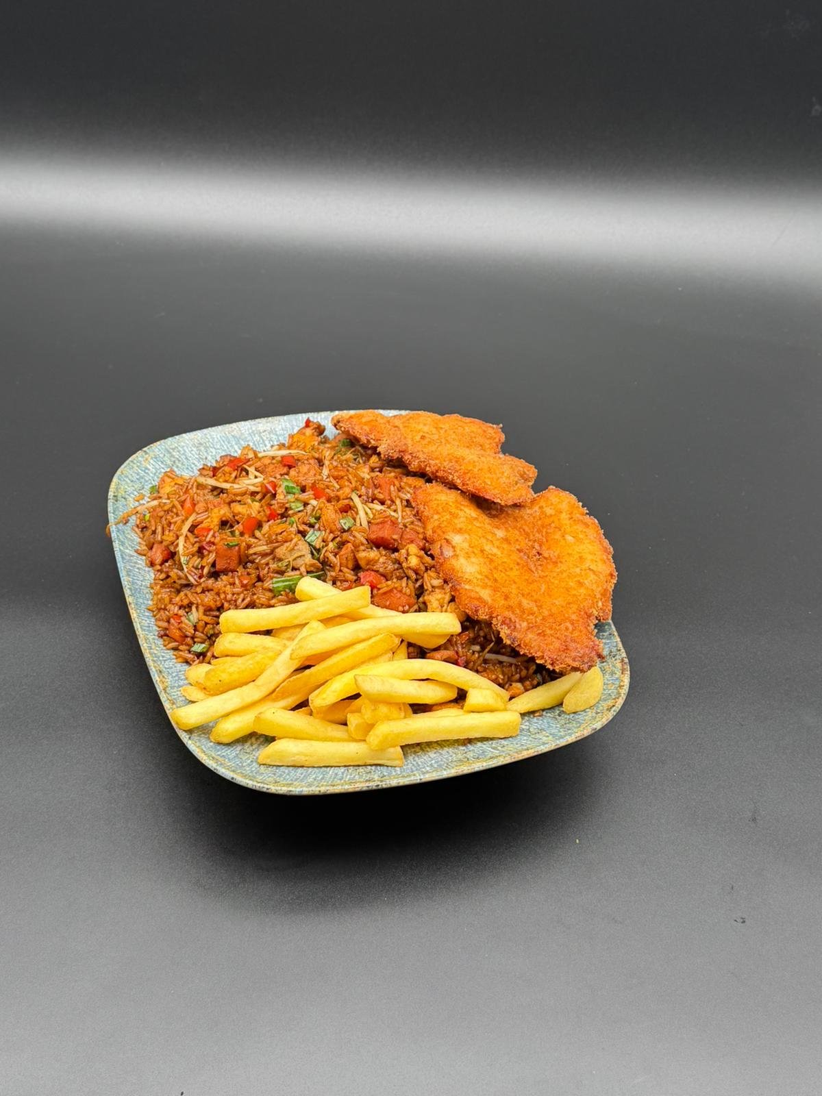 Arroz Chino con chuleta